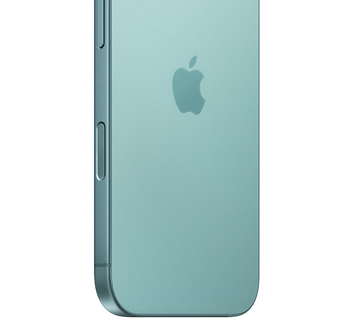 A hand holds an iPhone 16 Plus,